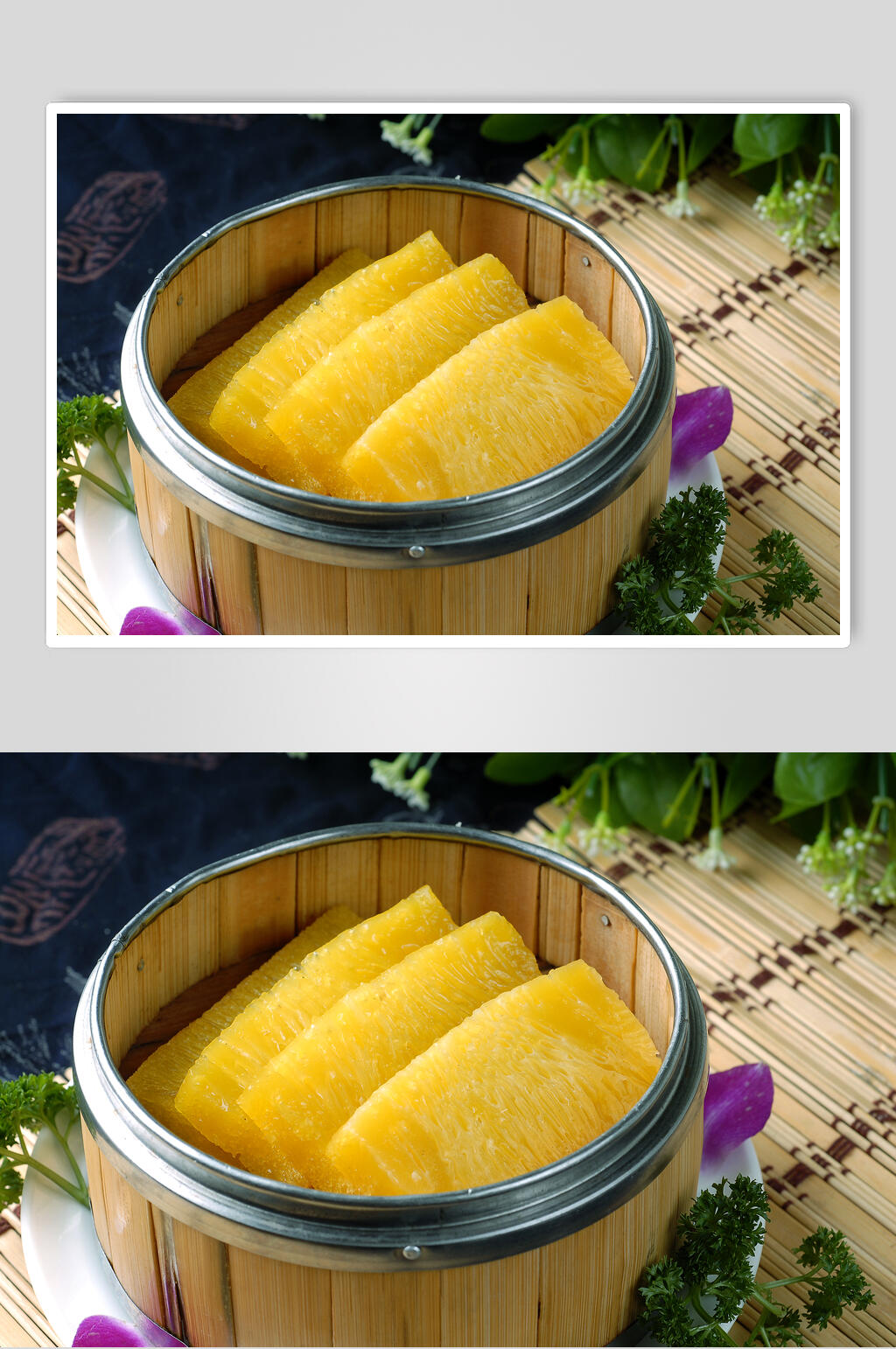 蒸点小吃鱼翅黄金糕食物图片素材