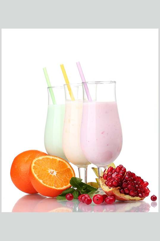 美味奶昔鲜果饮品食物图片
