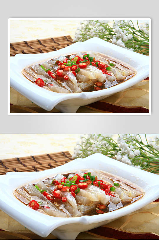 酸辣皮豆冻食物图片