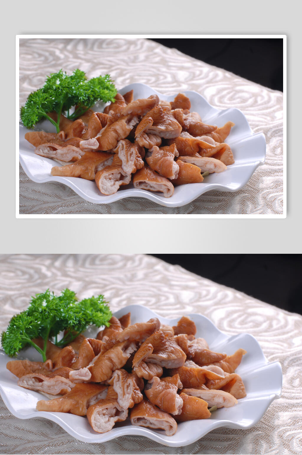 鲜香美味荤菜卤肥肠图片素材