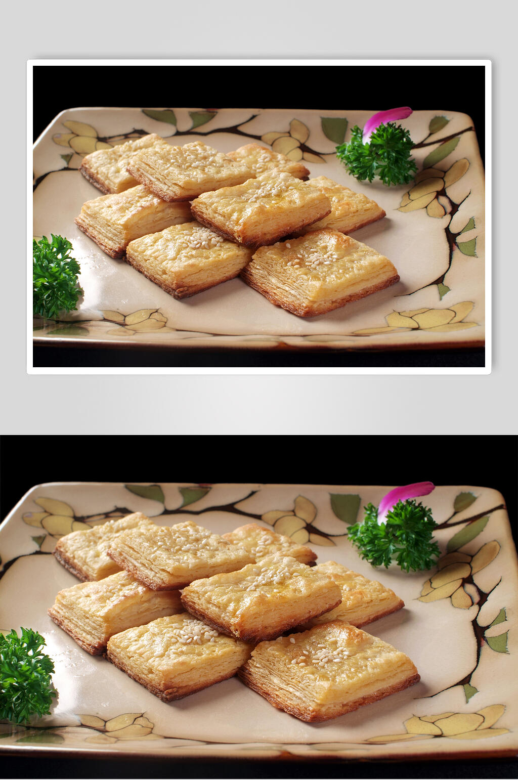 小吃飘香榴莲酥食品摄影图片素材