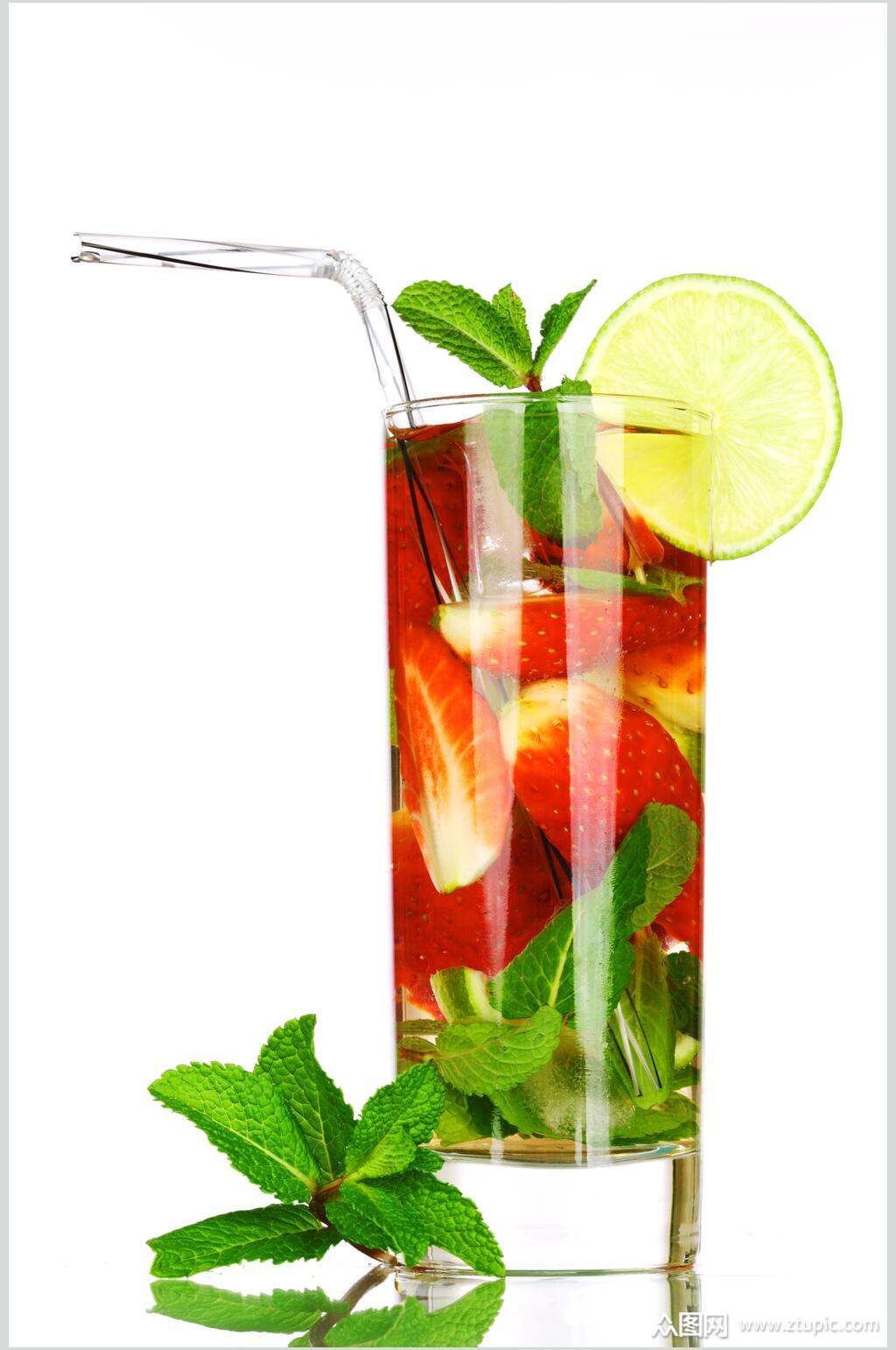 清新鲜果饮品图片