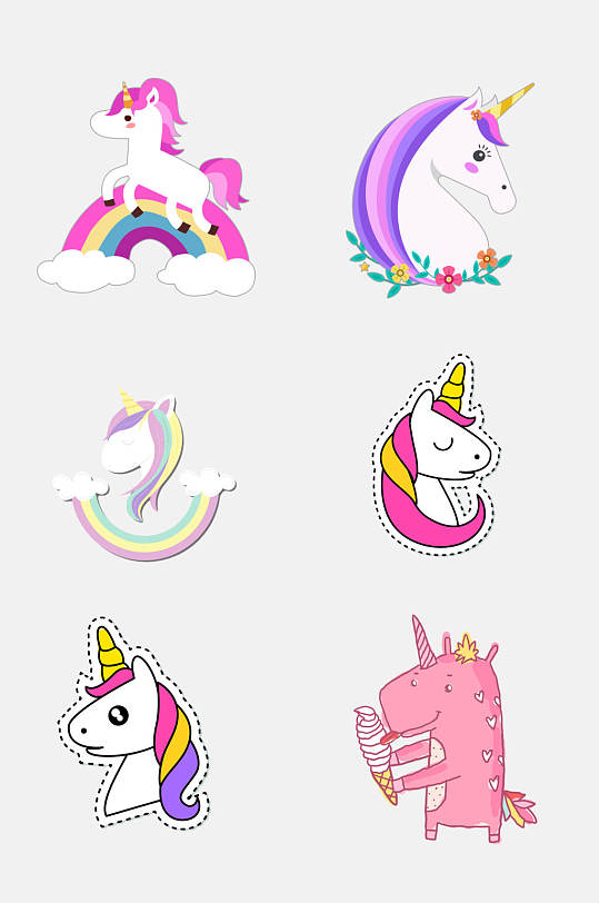 炫彩独角兽图片-炫彩独角兽素材下载-众图网