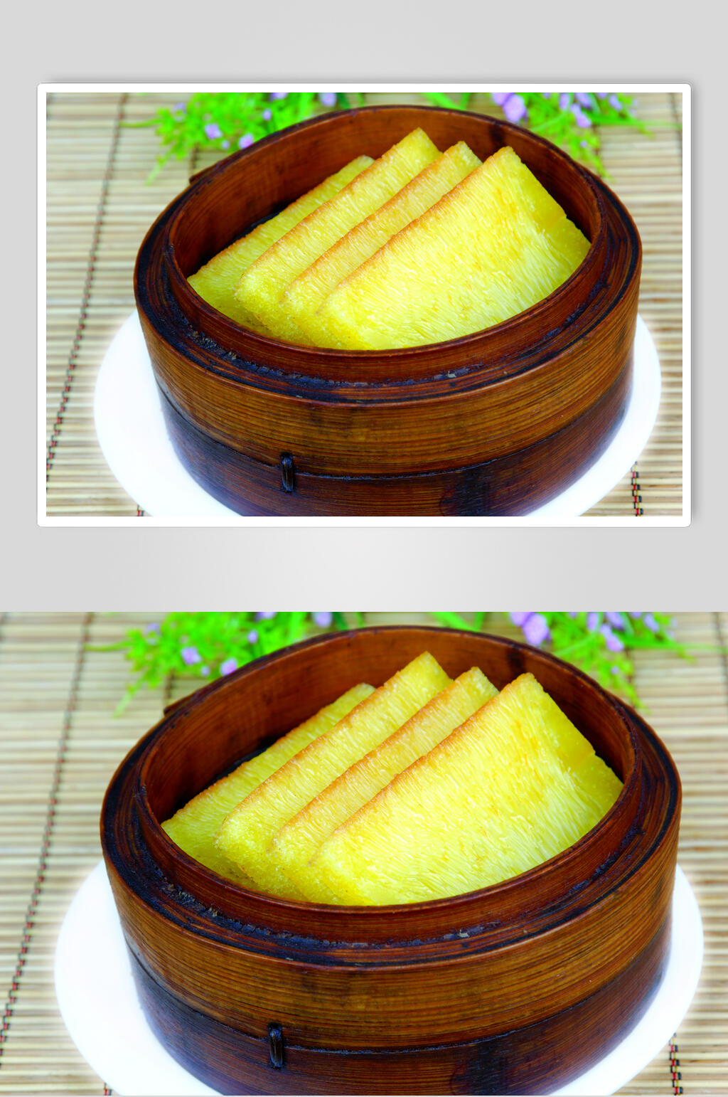 新鲜鱼翅黄金糕食物图片素材