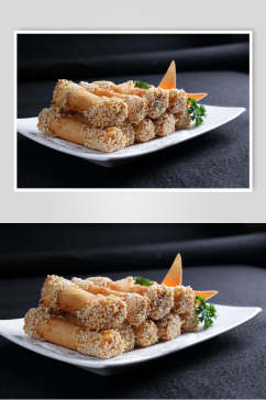 小吃香芋土司卷食品图片