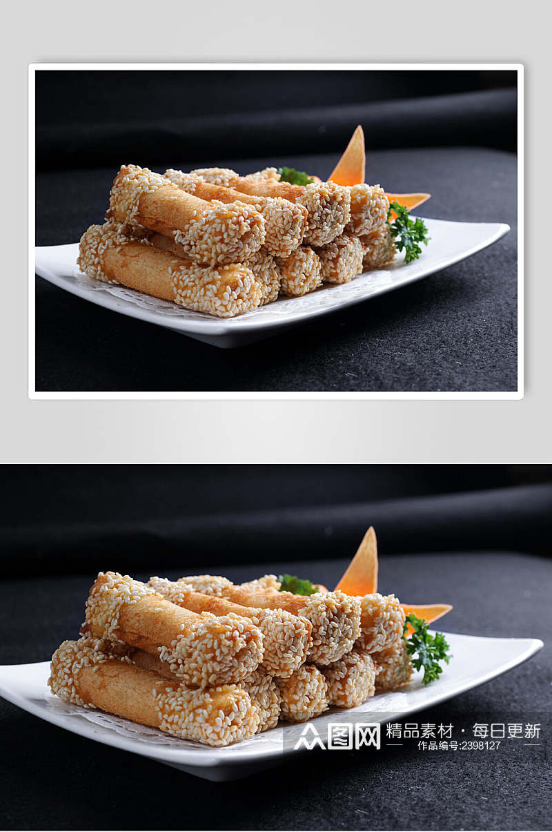 小吃香芋土司卷食品图片素材