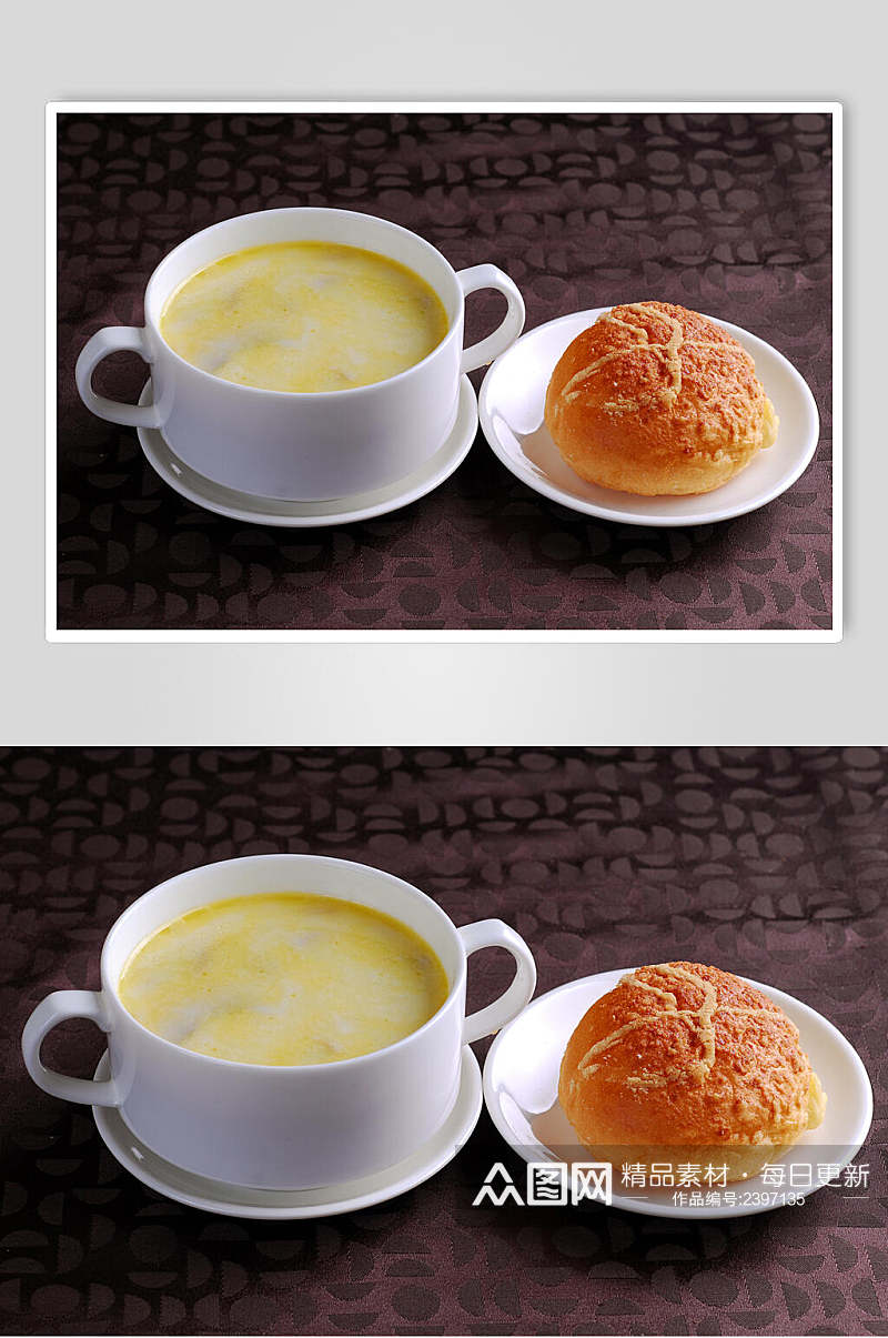 汤类奶油蘑菇汤副本食物高清图片素材