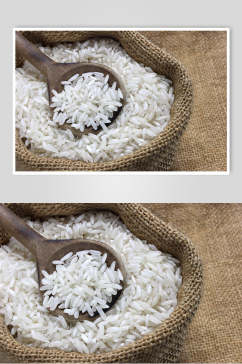 精品长粒米大米稻米图片