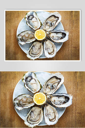 精品牡蛎蛤蜊生蚝食品图片