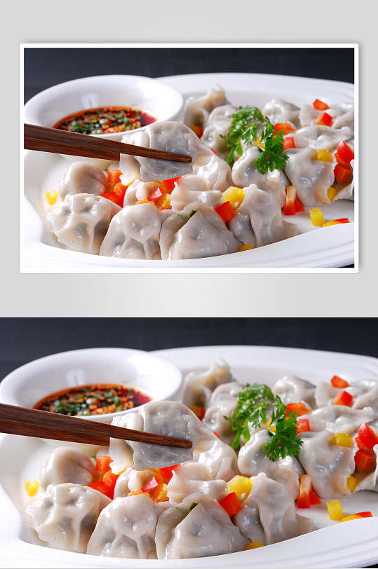 招牌小吃红油水饺食物图片