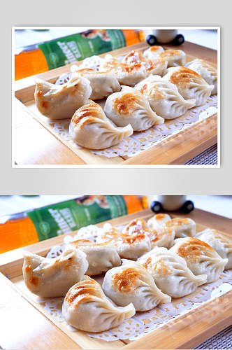 小吃韭菜煎饺食品摄影图片