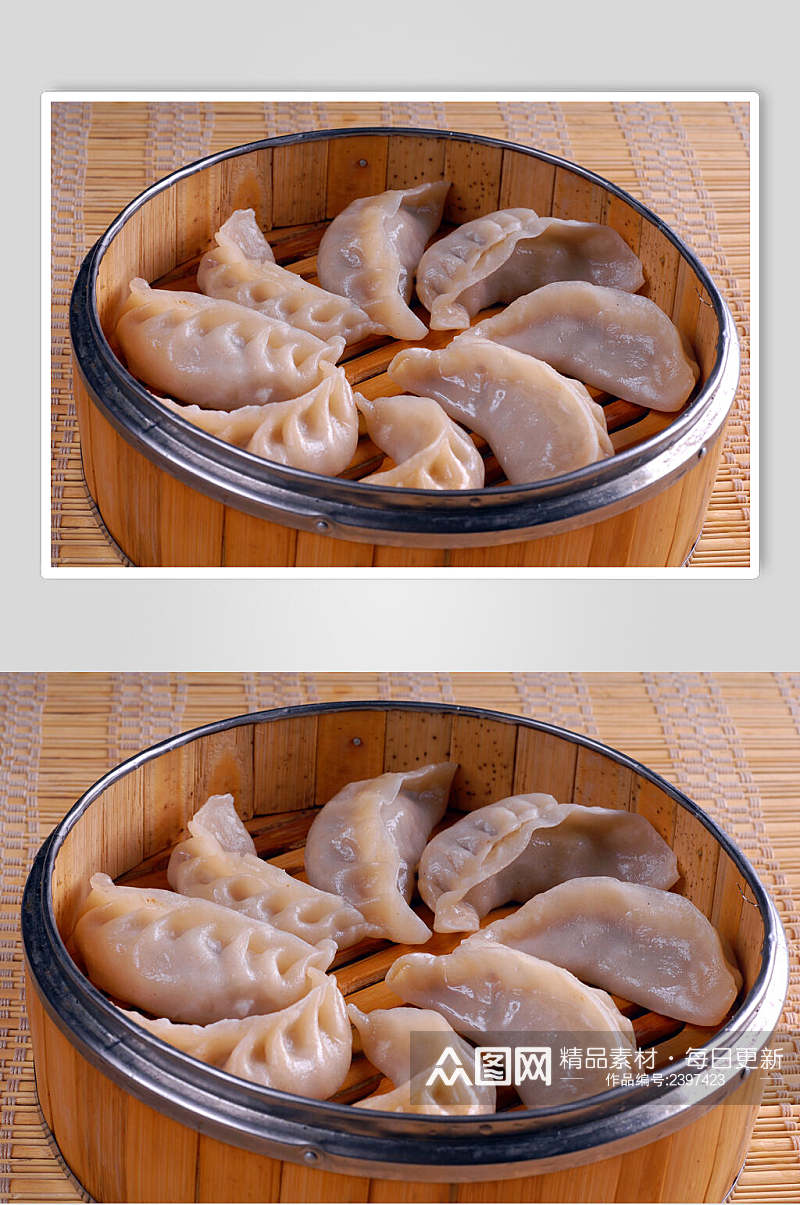 美味小吃蒸饺食物高清图片素材