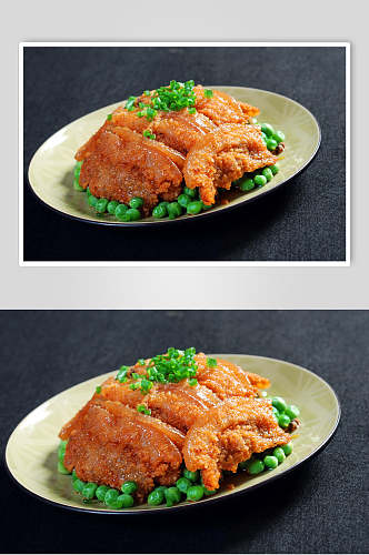 热菜豌豆粉蒸肉食品图片