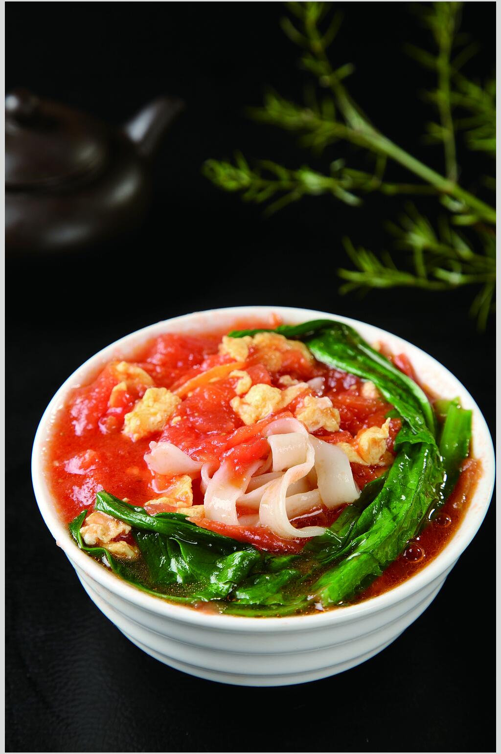 鸡蛋炝锅面美食图片素材