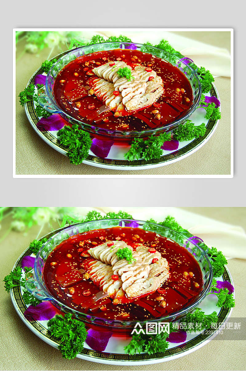 热川菜八蒸血旺食物高清图片素材