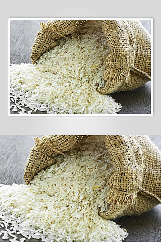 生态优质大米稻米高清图片