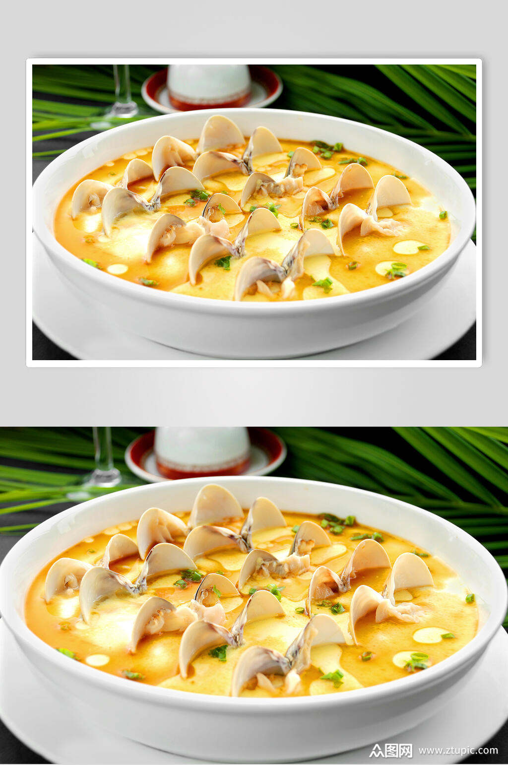 精品蒸菜文哈蒸蛋食物图片素材