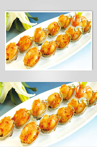 精品牡蛎蛤蜊生蚝食品图片