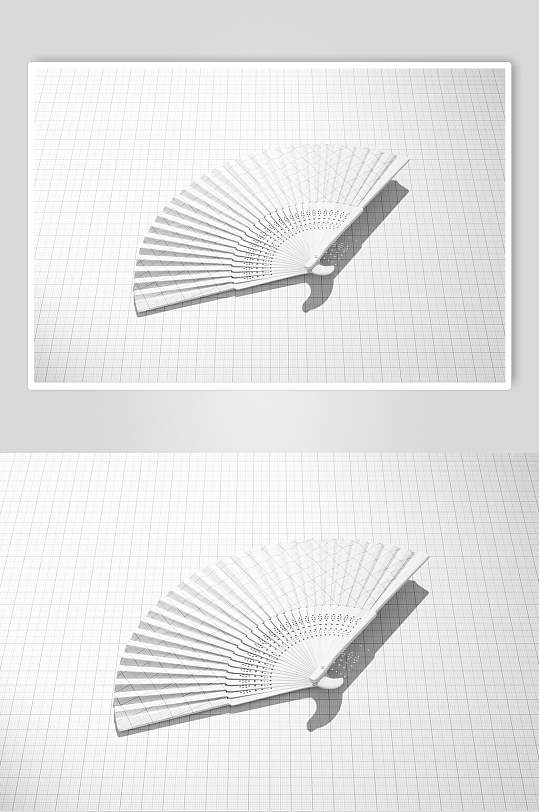 中国风折扇样机