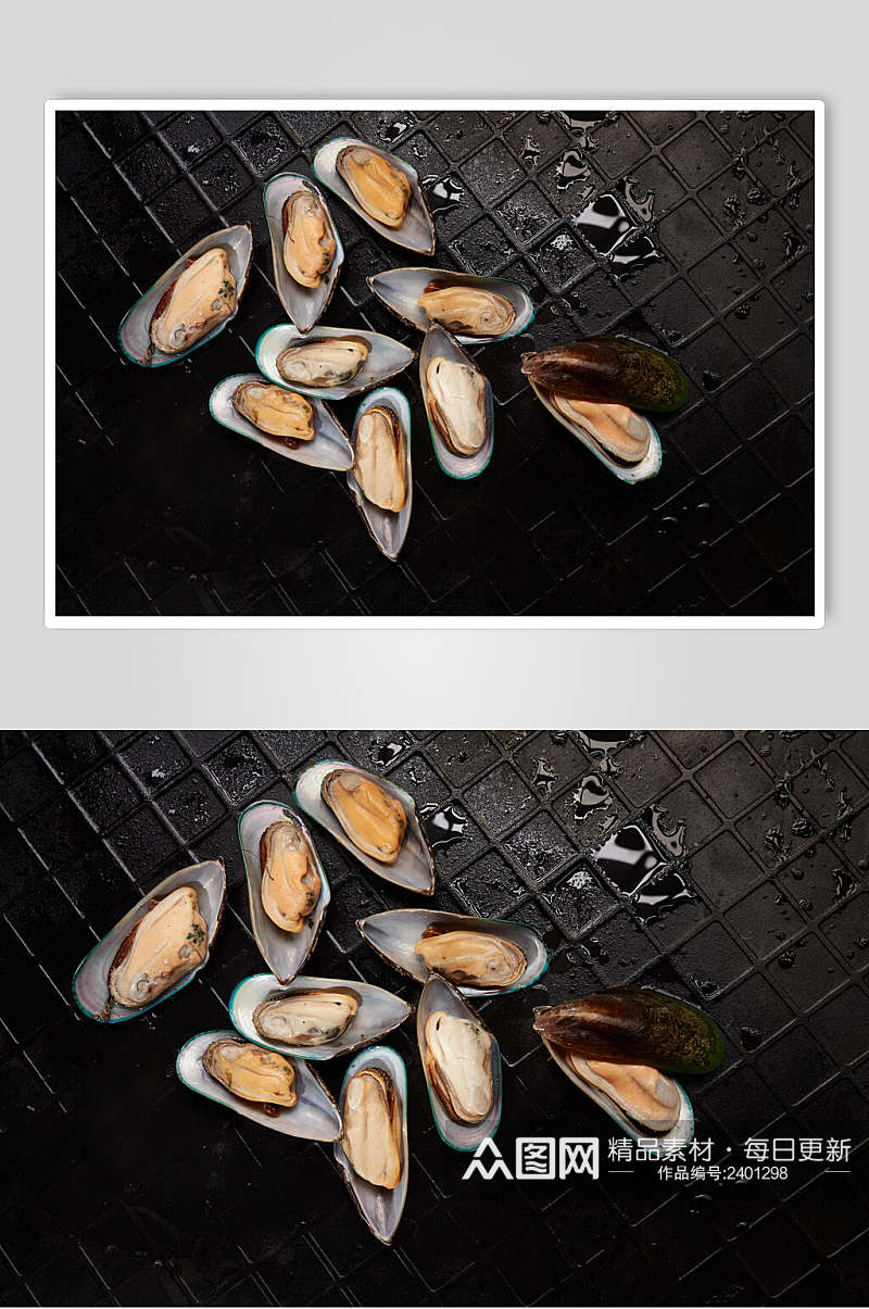 烧烤牡蛎蛤蜊生蚝图片食品素材
