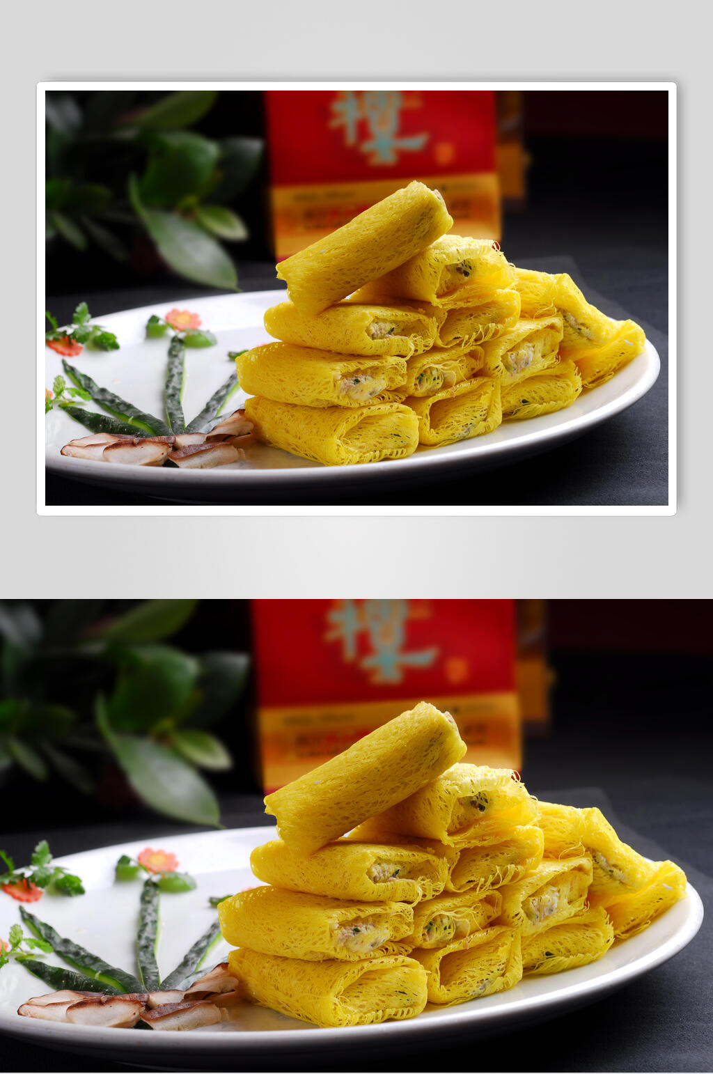 特色中餐极品海鲍鱼食物图片素材