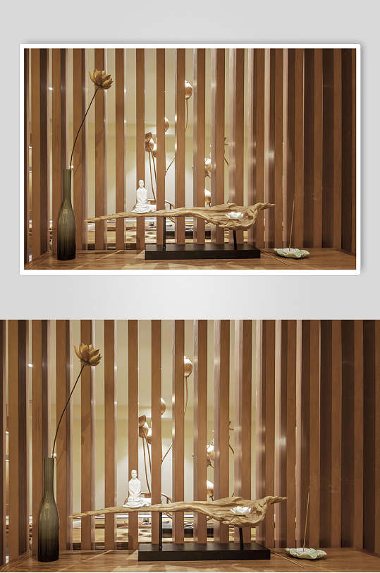 木质茶馆室内装修设计图片