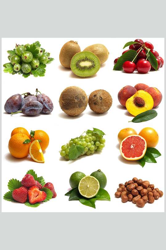 白底水果高清图片