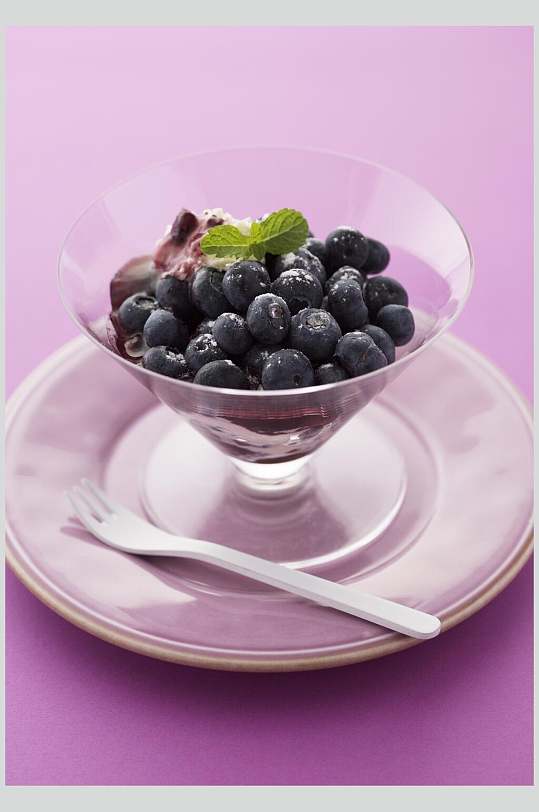 蓝莓鲜果饮品食品图片