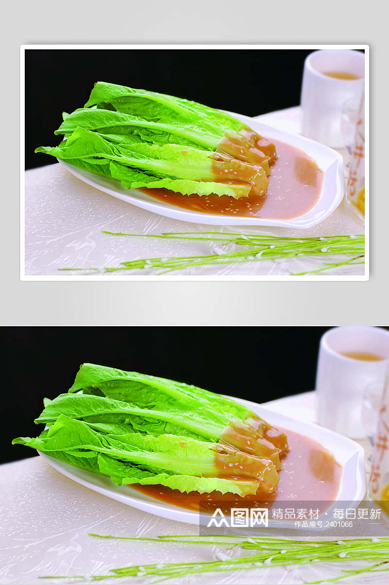 麻酱凤尾食物高清图片素材