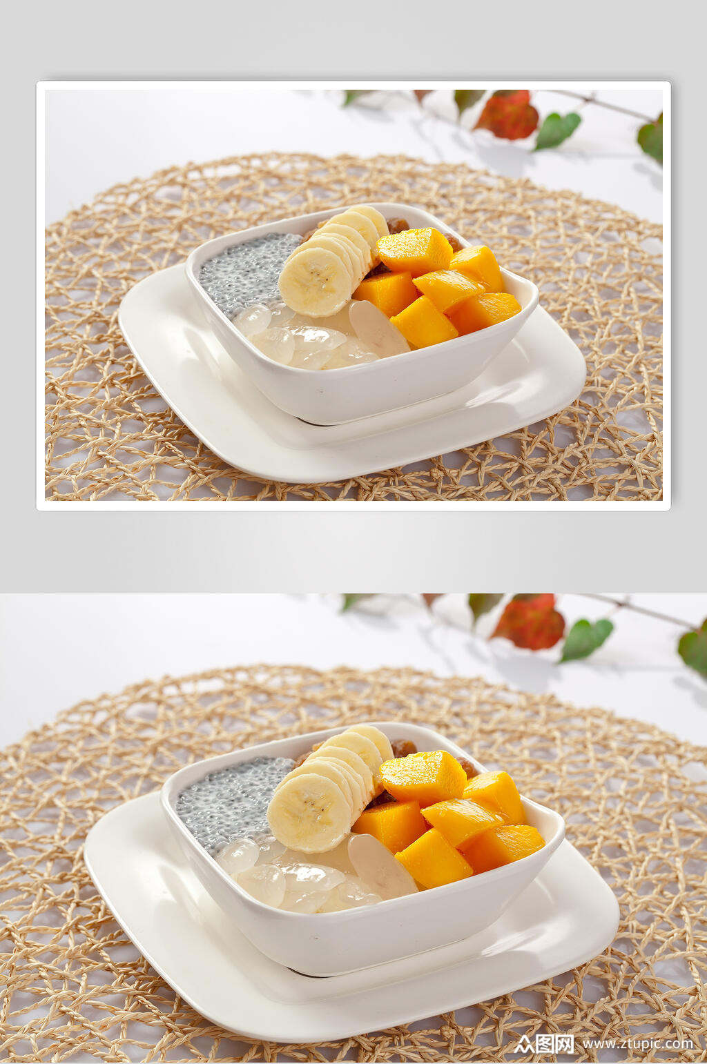 西米露水果捞甜品食品图片素材