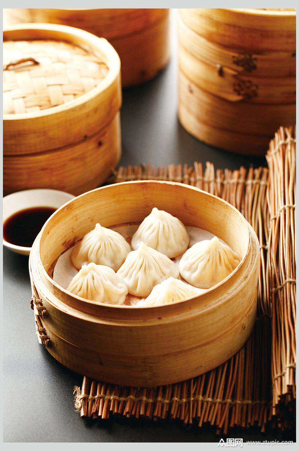 灌汤包子食品摄影图片