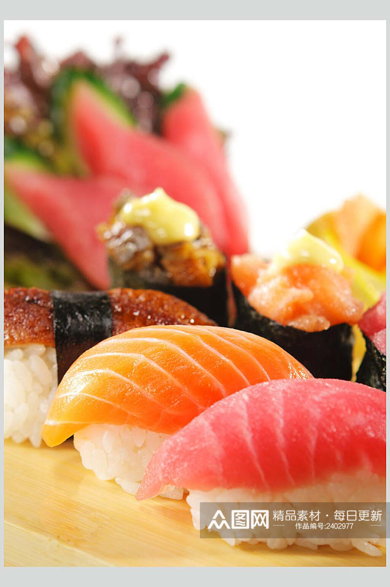 招牌美味海鲜寿司日韩料理图片素材