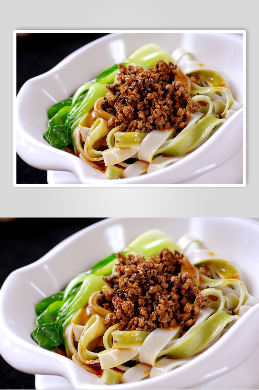 点心双色担担面食物图片素材