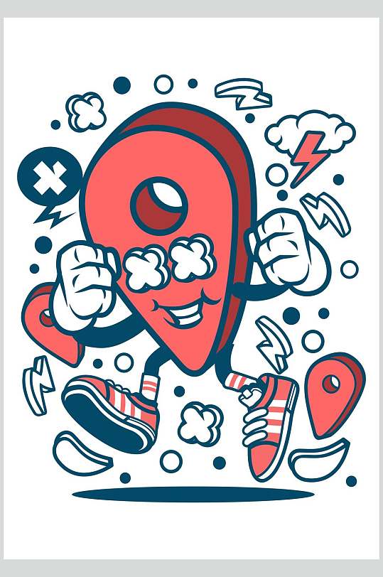 潮流涂鸦插画素材