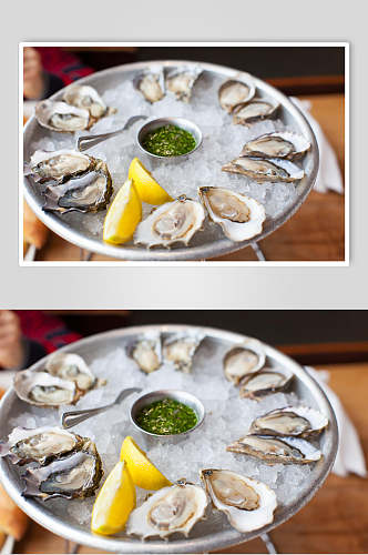 牡蛎蛤蜊生蚝食品图片
