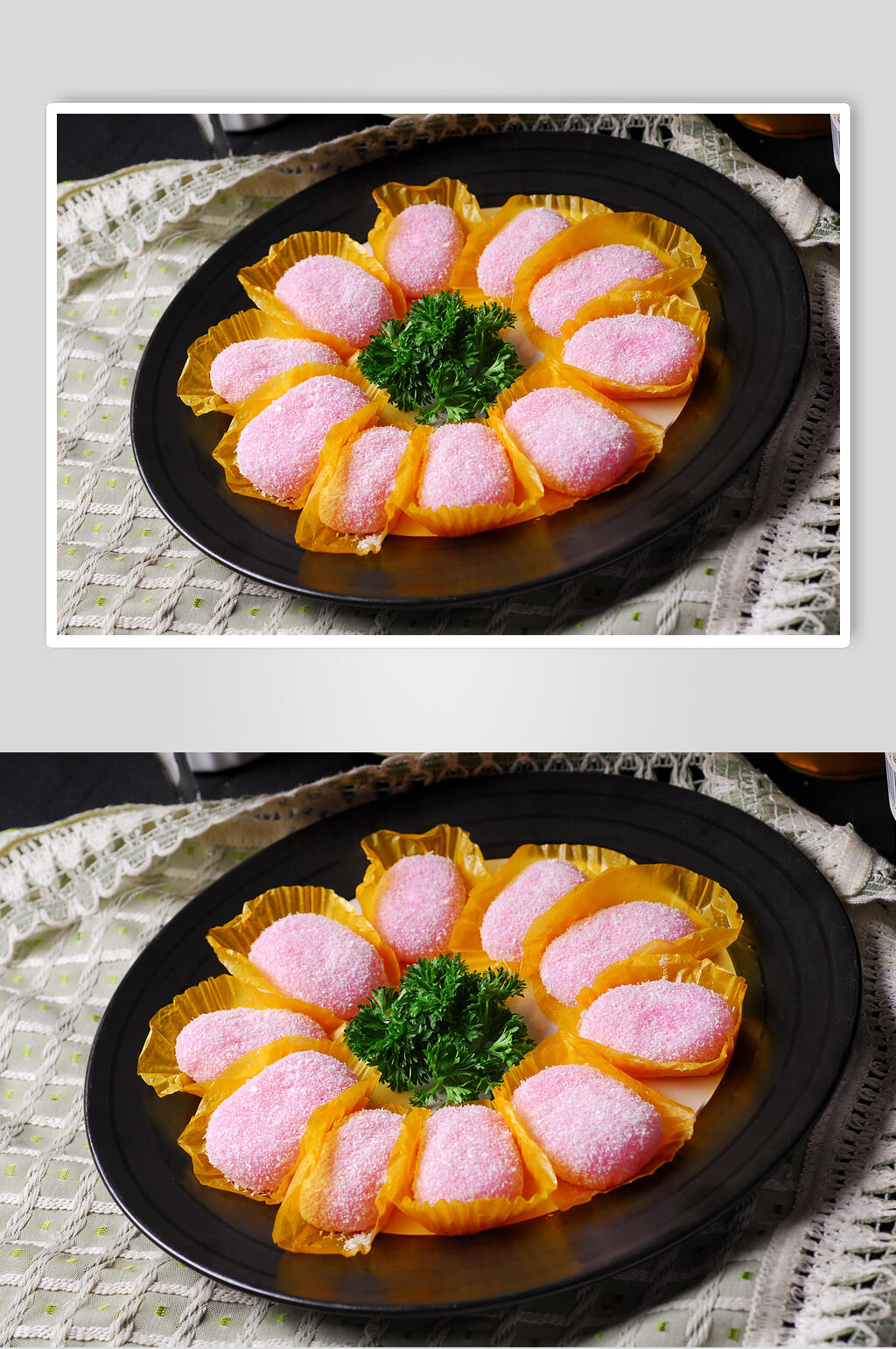 小吃雪美人新鲜食品摄影图片素材