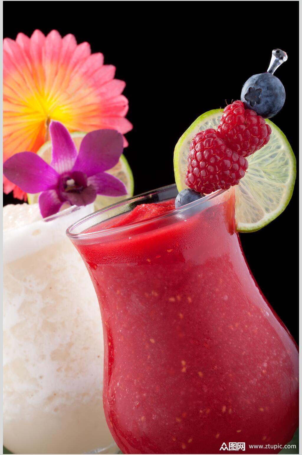 新鲜美味鲜果饮品图片