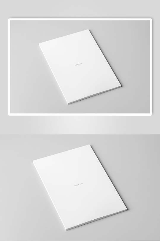 白色模板书籍本子样机