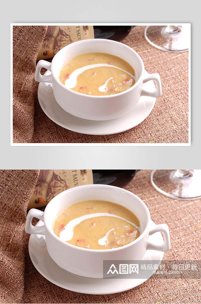 汤菜墨西哥甜椒玉米汤食物高清图片素材