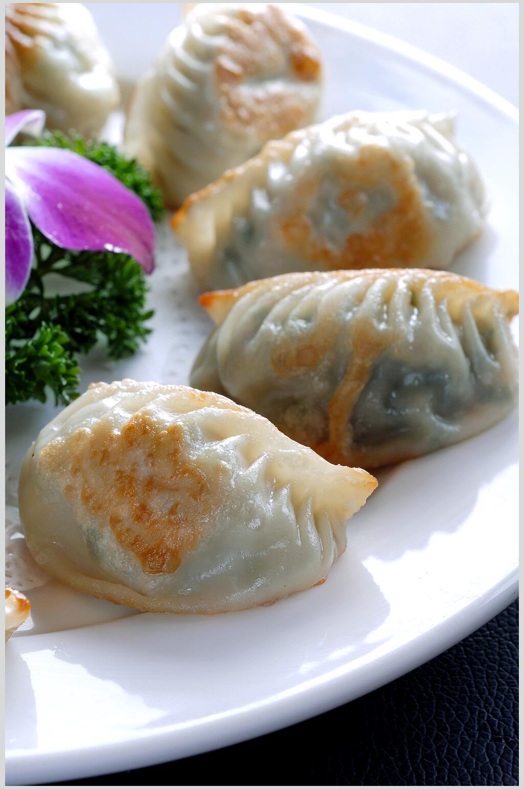 美味小吃煎饺食物图片素材