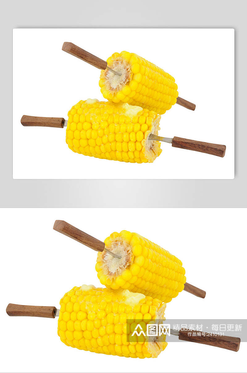 烧烤玉米棒玉米粒图片素材