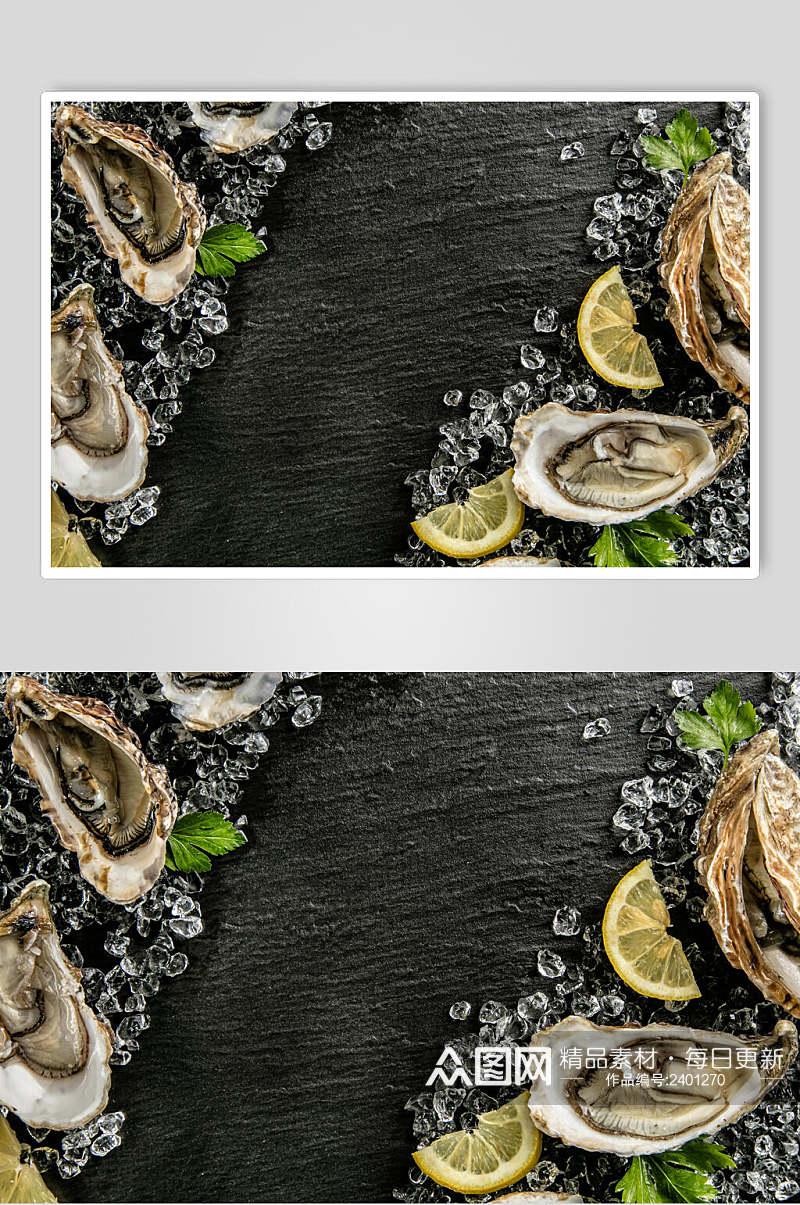创意牡蛎蛤蜊生蚝图片素材