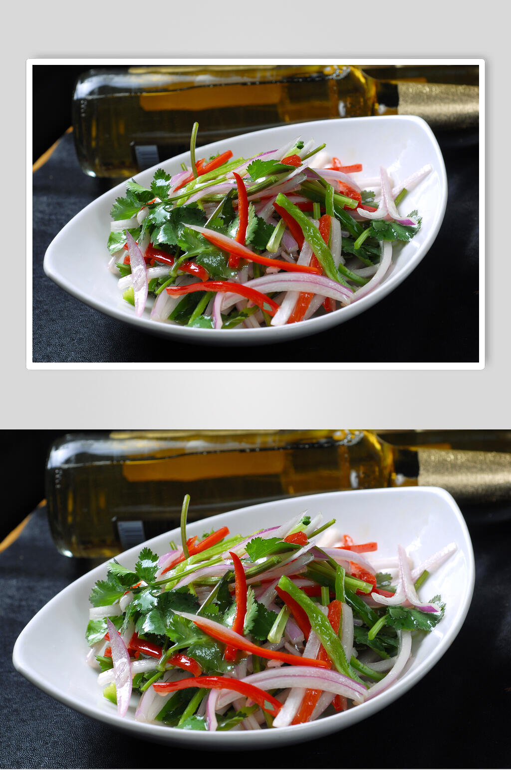 新鲜美味老虎菜食品高清图片素材
