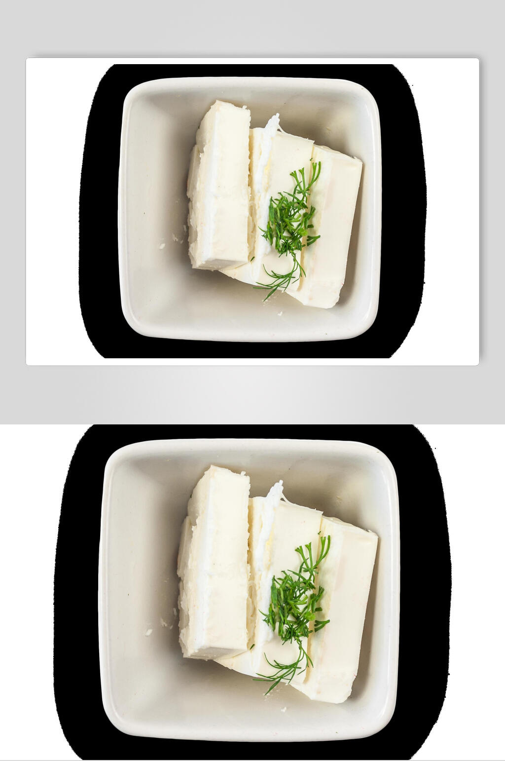 简约豆腐蔬果素材素材