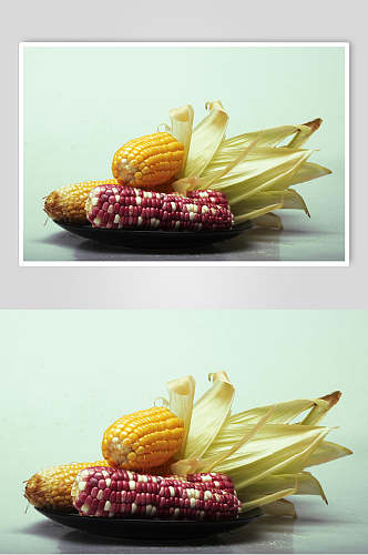 糯玉米棒玉米粒食品图片