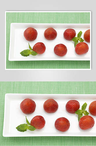 新鲜草莓鲜果饮品图片