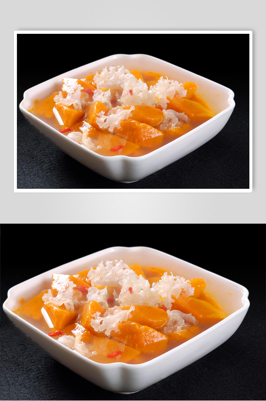 银耳南瓜汤食物高清图片素材
