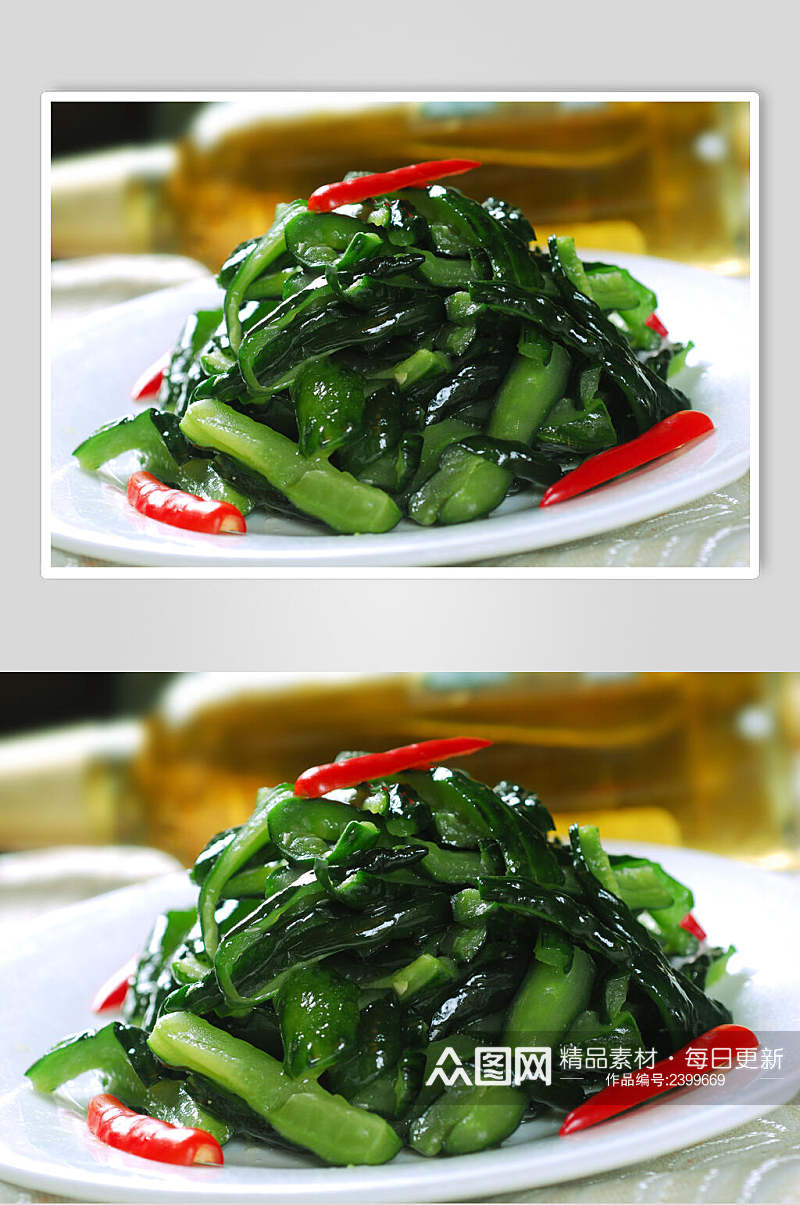 绿色有机蔬菜黄瓜食物高清图片素材
