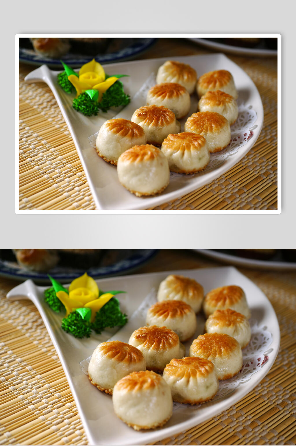 小吃巴蜀小煎包食品图片素材