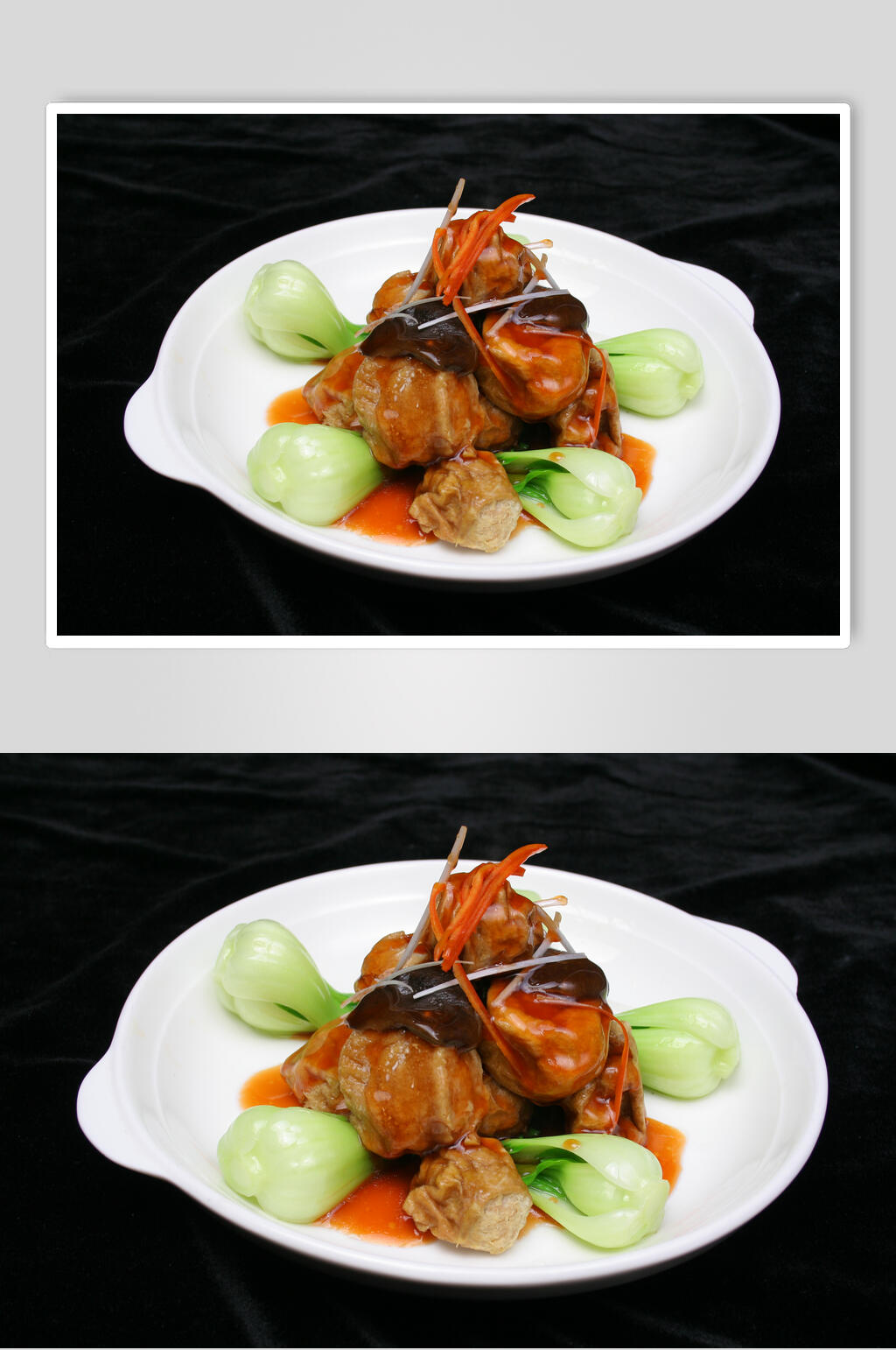 面筋双菇食物图片素材